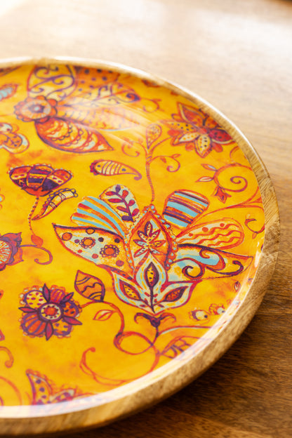 Yellow Mellow - Large Platter/Wall Plate