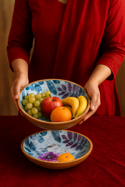 Winter Blossom - Large Salad Bowl