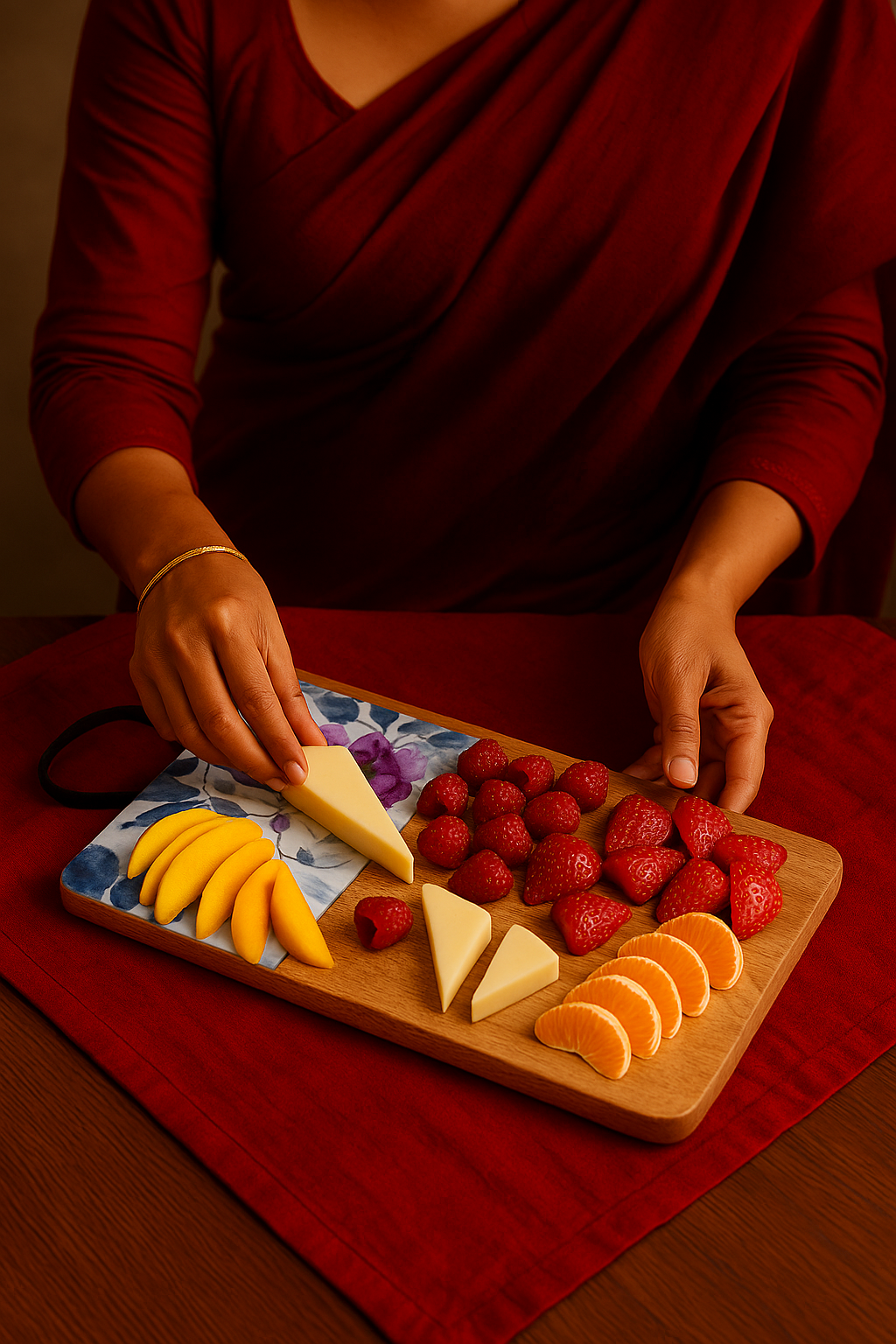 Winter Blossom - Cheese Board Large