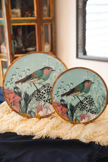 Bird in the Garden - Large Platter/Wall Plate