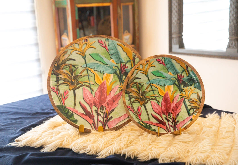 Tropical Garden - Set of 2 Platters