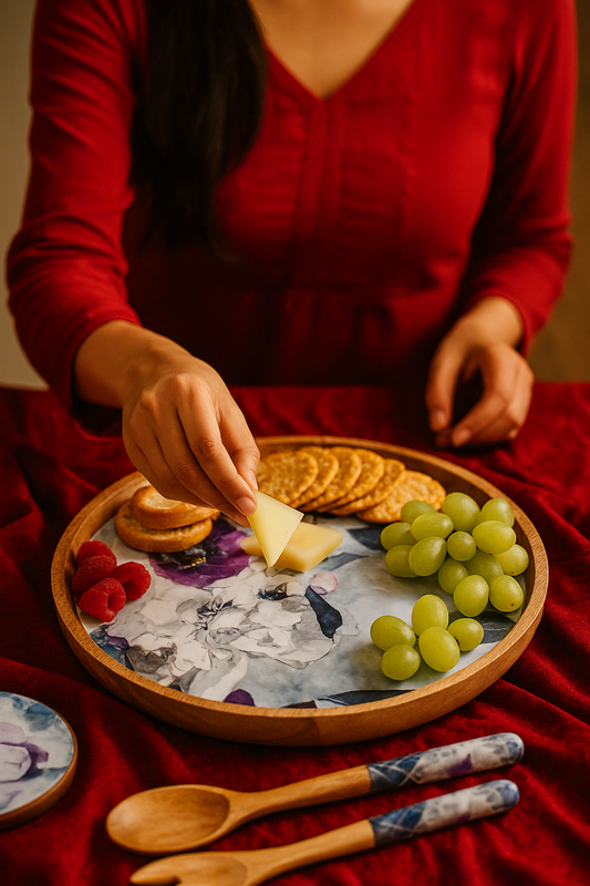 Winter Blossom - Small Platter/Wall Plate